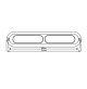 Slim Surface mount underwater marine - light blue- 60W -WKUS-60B - AZLED